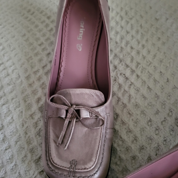 Spring Pink Chunky Heels - Picture 10 of 12